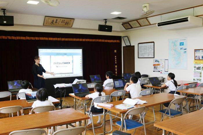 Programming classes at local elementary schools